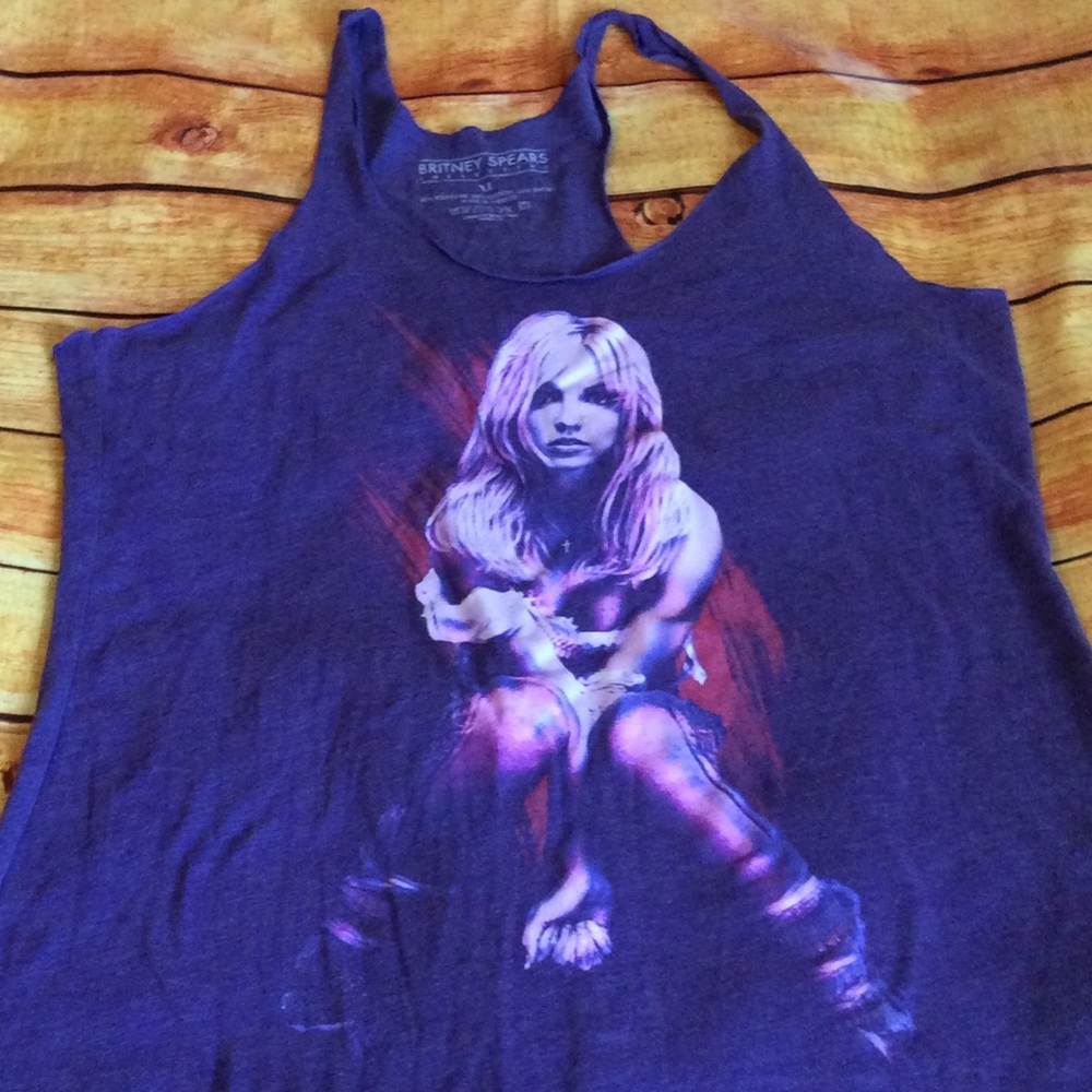 Brittney Spears Graphic Razor Tee Shirt Sz XL #172